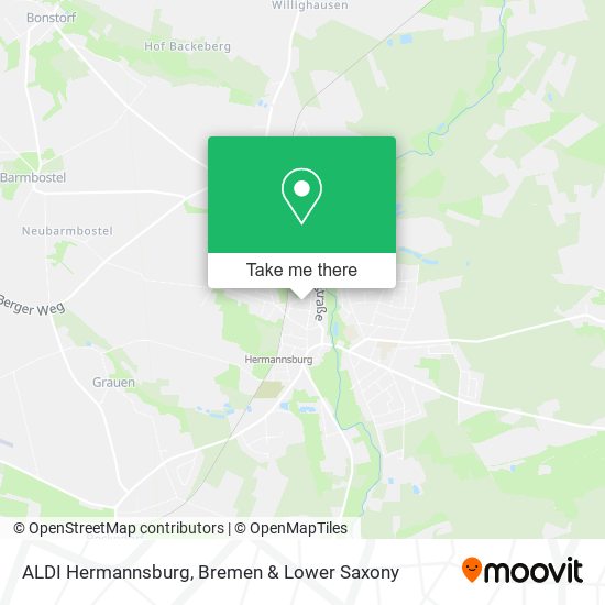 ALDI Hermannsburg map