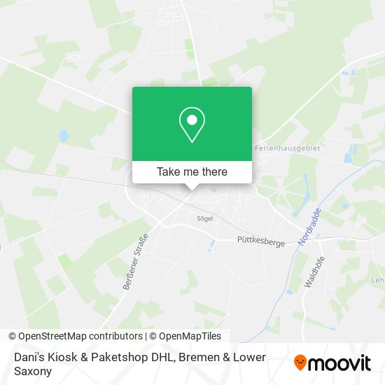 Dani's Kiosk & Paketshop DHL map