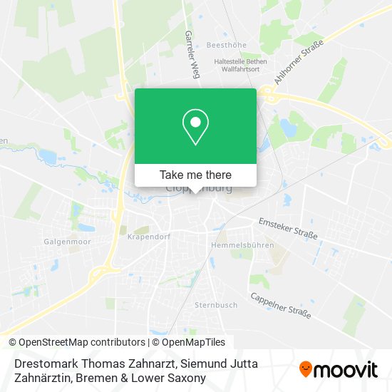Drestomark Thomas Zahnarzt, Siemund Jutta Zahnärztin map