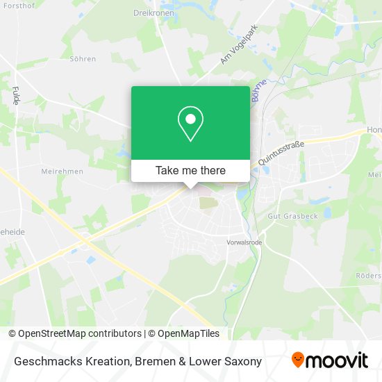 Geschmacks Kreation map