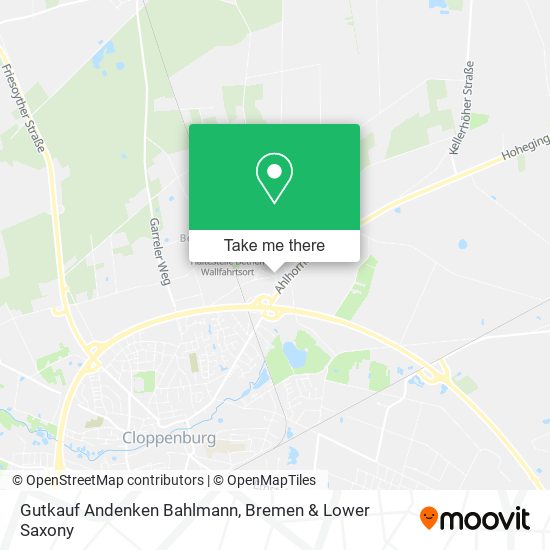 Gutkauf Andenken Bahlmann map