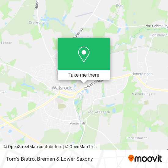 Tom's Bistro map