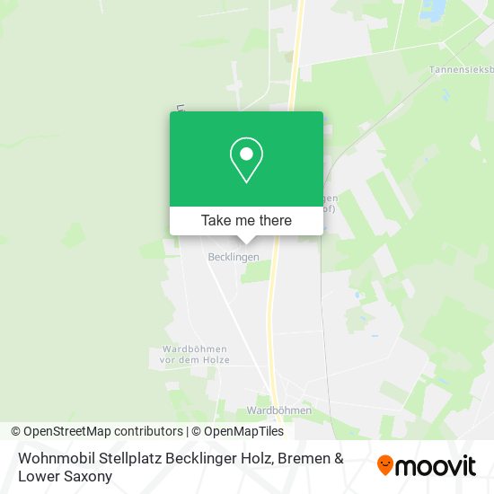 Wohnmobil Stellplatz Becklinger Holz map