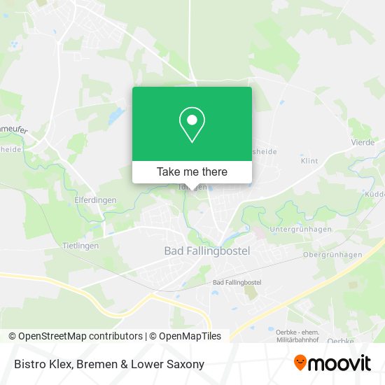 Bistro Klex map