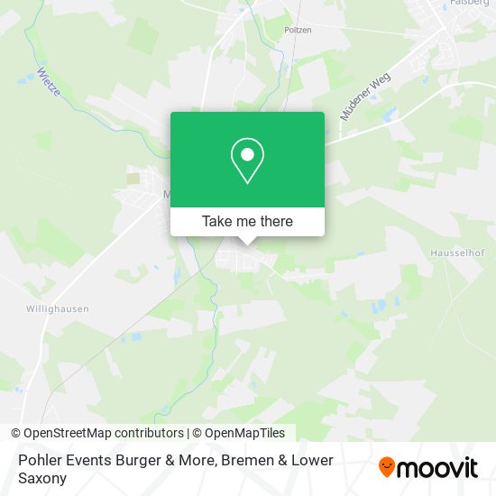 Pohler Events Burger & More map