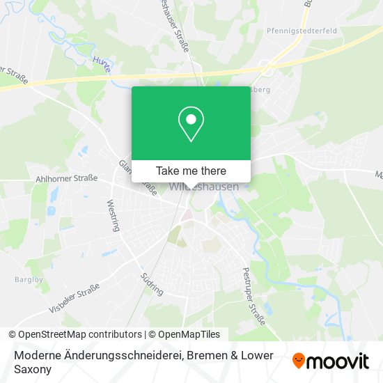 Moderne Änderungsschneiderei map