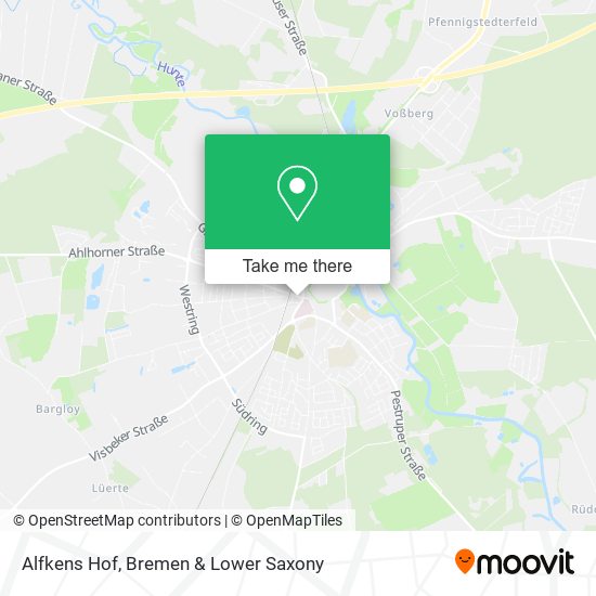 Alfkens Hof map