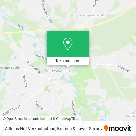Карта Alfkens Hof Verkaufsstand