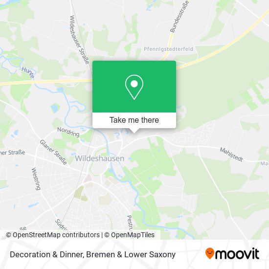 Decoration & Dinner map