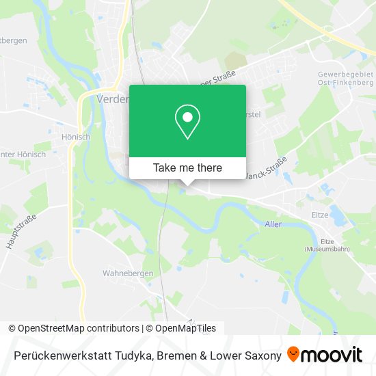 Perückenwerkstatt Tudyka map
