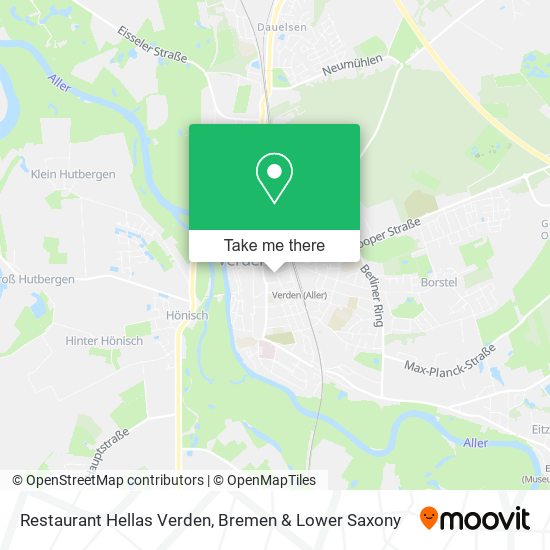 Restaurant Hellas Verden map