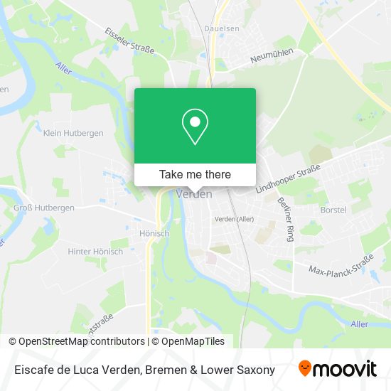 Eiscafe de Luca Verden map