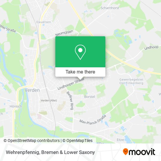 Wehrenpfennig map
