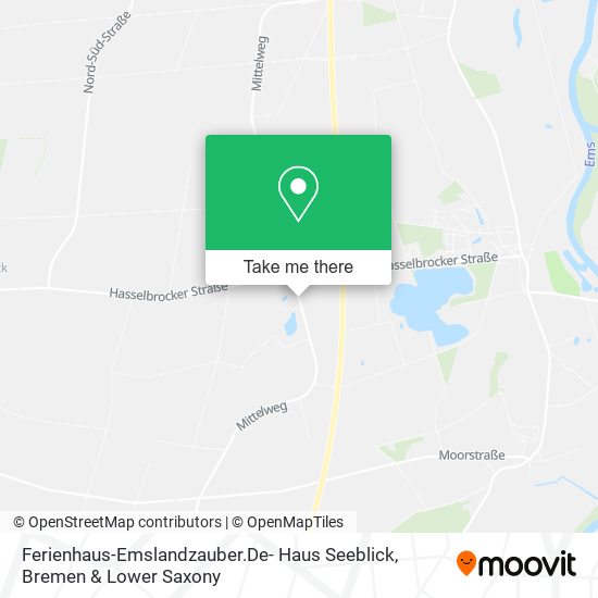 Ferienhaus-Emslandzauber.De- Haus Seeblick map