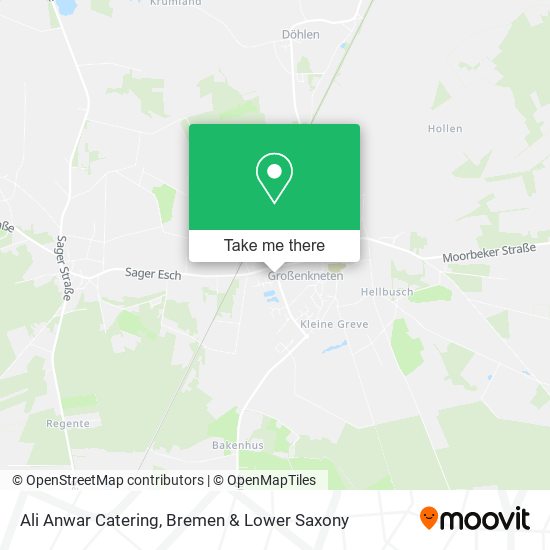 Ali Anwar Catering map
