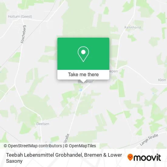 Карта Teebah Lebensmittel Grobhandel