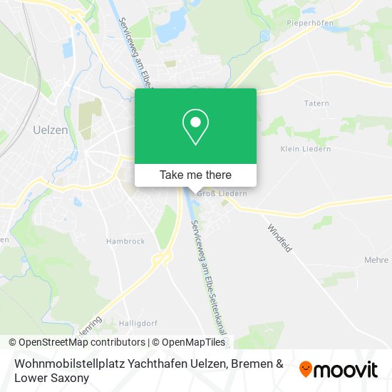 Wohnmobilstellplatz Yachthafen Uelzen map