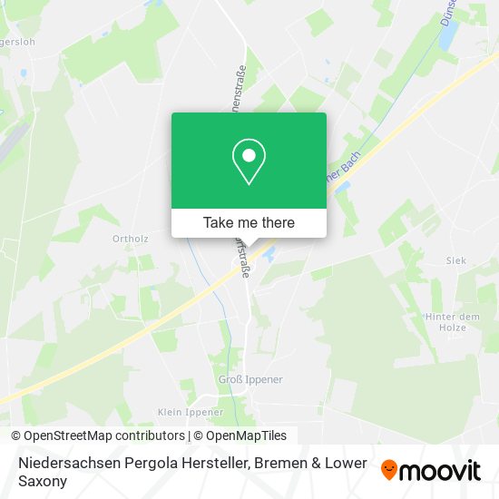 Niedersachsen Pergola Hersteller map