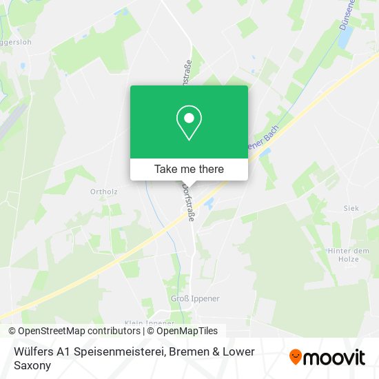 Wülfers A1 Speisenmeisterei map