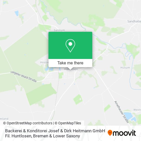 Backerei & Konditorei Josef & Dirk Heitmann GmbH Fil. Huntlosen map