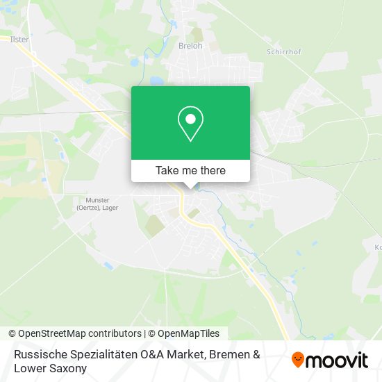 Russische Spezialitäten O&A Market map