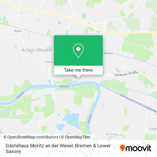Gästehaus Moritz an der Weser map