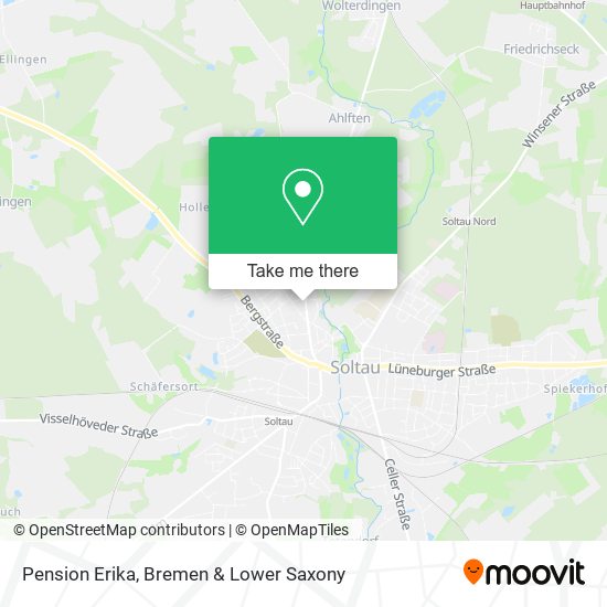 Pension Erika map