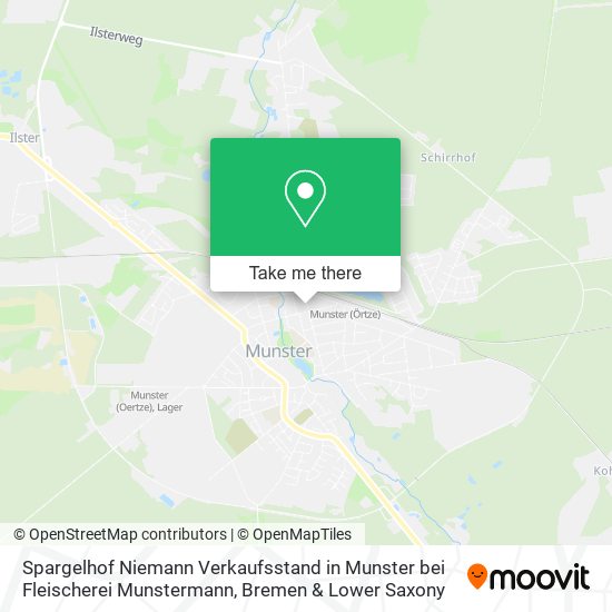 Spargelhof Niemann Verkaufsstand in Munster bei Fleischerei Munstermann map