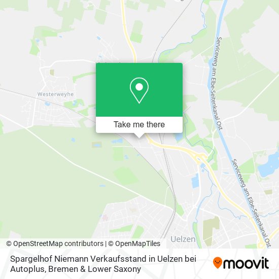 Spargelhof Niemann Verkaufsstand in Uelzen bei Autoplus map