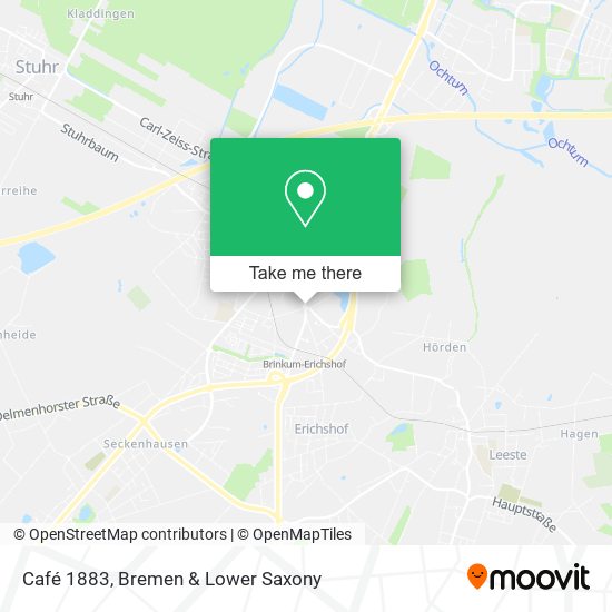 Café 1883 map