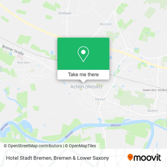 Hotel Stadt Bremen map