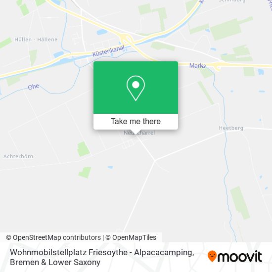 Wohnmobilstellplatz Friesoythe - Alpacacamping map
