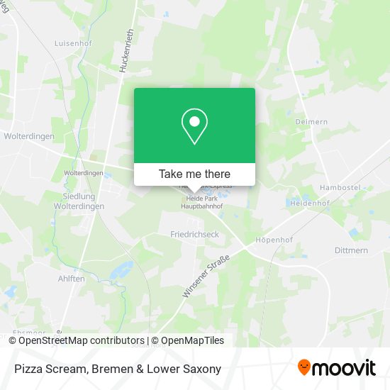 Pizza Scream map
