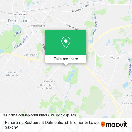 Panorama Restaurant Delmenhorst map