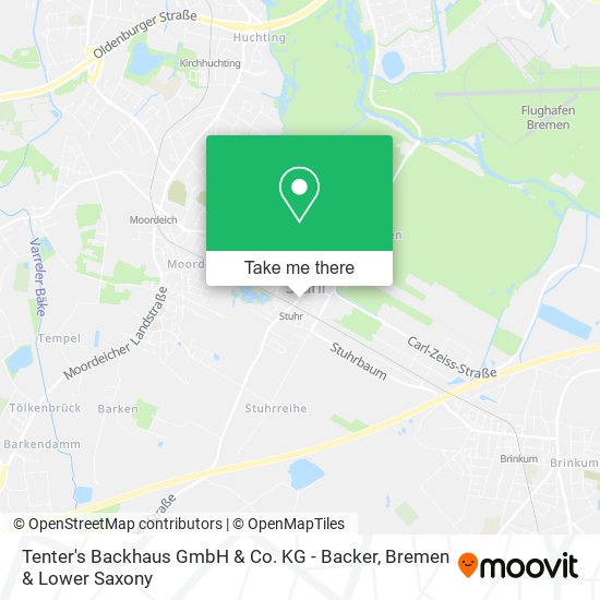 Tenter's Backhaus GmbH & Co. KG - Backer map
