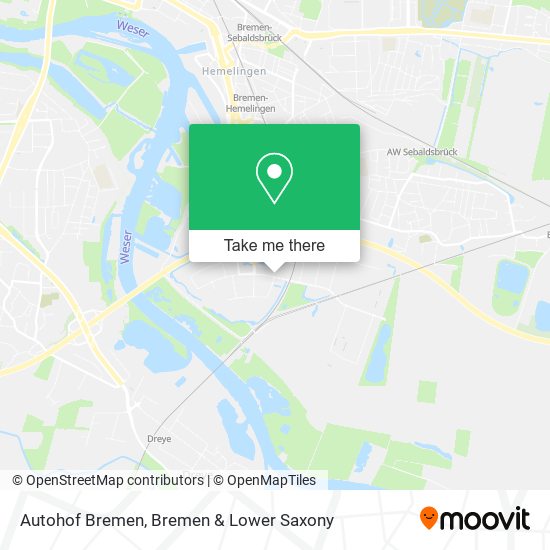 Autohof Bremen map