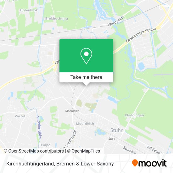 Kirchhuchtingerland map