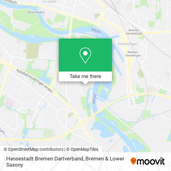 Hansestadt Bremen Dartverband map