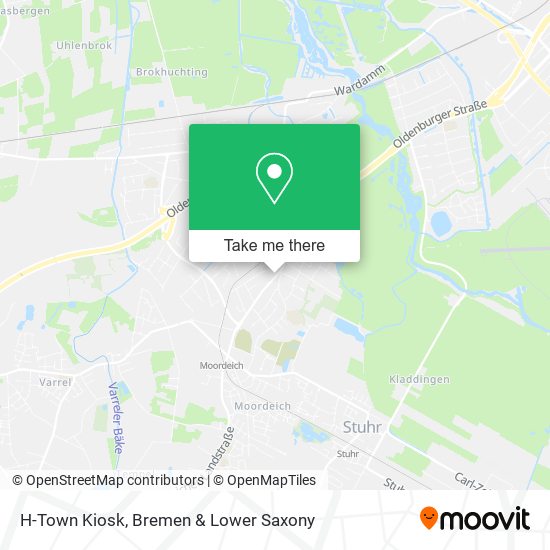 H-Town Kiosk map