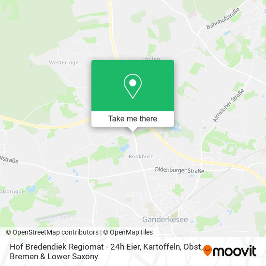 Hof Bredendiek Regiomat - 24h Eier, Kartoffeln, Obst map