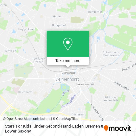 Stars For Kids Kinder-Second-Hand-Laden map