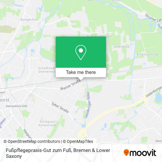 Fußpflegepraxis-Gut zum Fuß map