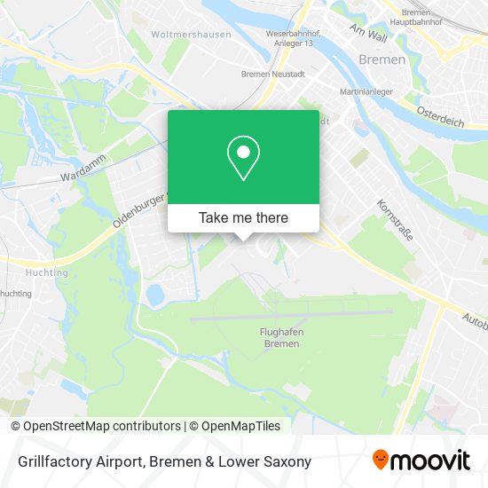 Grillfactory Airport map