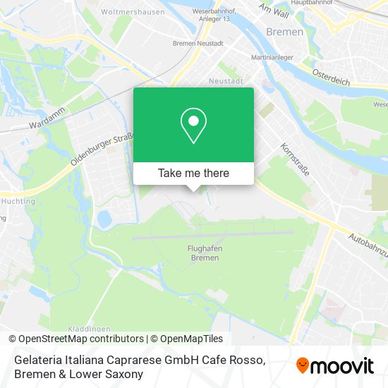 Gelateria Italiana Caprarese GmbH Cafe Rosso map