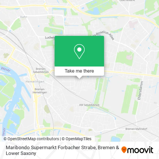 Карта Maribondo Supermarkt Forbacher Strabe