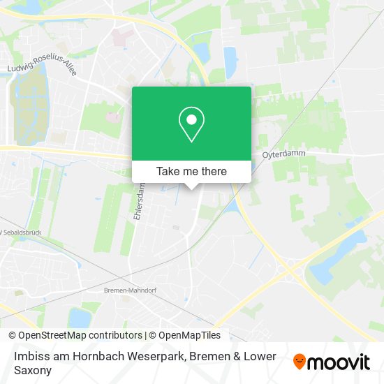 Imbiss am Hornbach Weserpark map