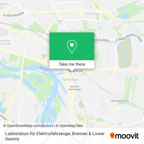 Ladestation für Elektrofahrzeuge map