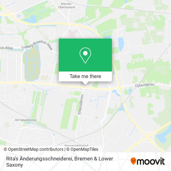 Rita's Änderungsschneiderei map