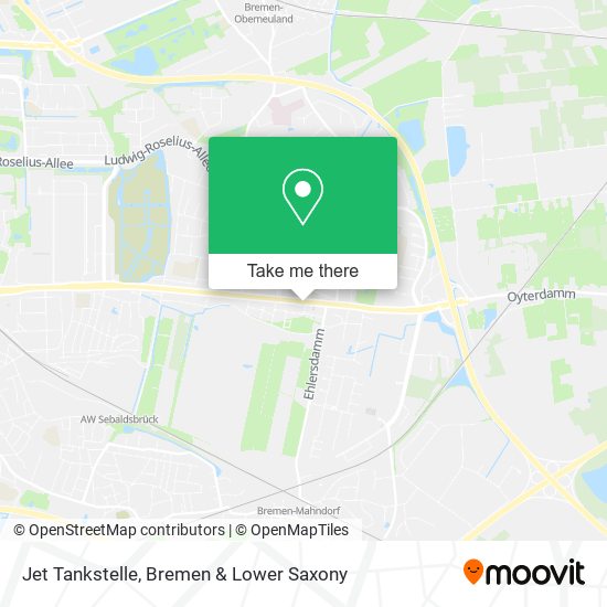 Jet Tankstelle map