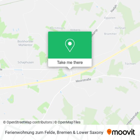 Ferienwohnung zum Felde map